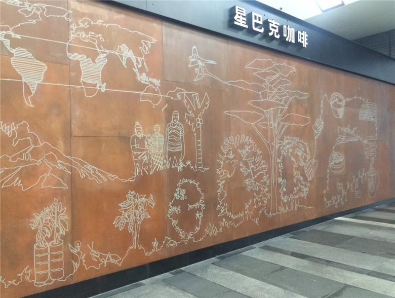 鼓楼耐候钢幕墙